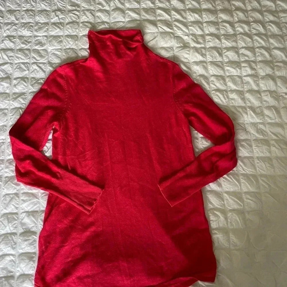 Nic+Zoe turtleneck knit pomegranate sweater - Picture 5 of 9